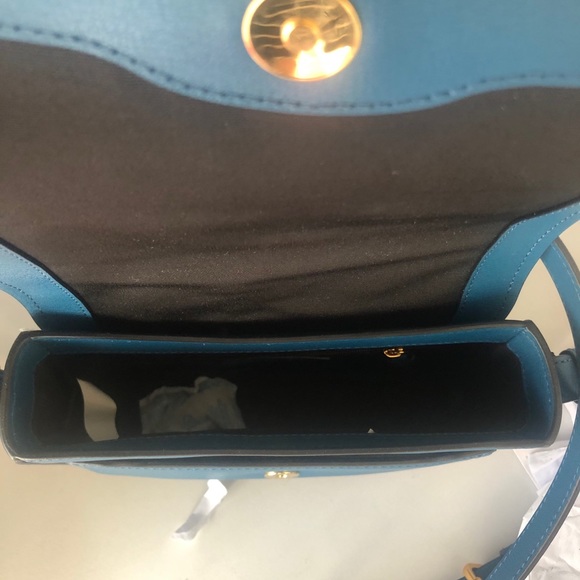NWT $295 Marc Jacobs Mini Rider Leather Crossbody Bag in Dark Teal! - Picture 11 of 12